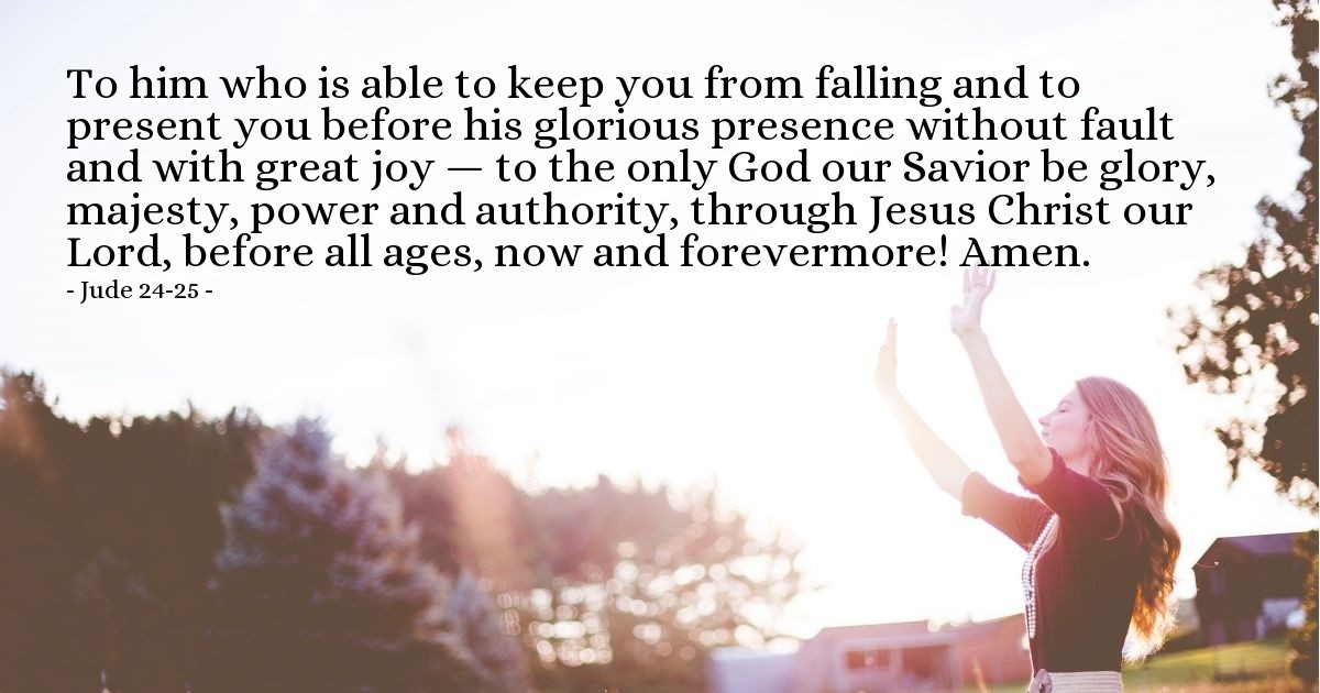 Jude 24-25 — Verse of the Day for 05/23/2025