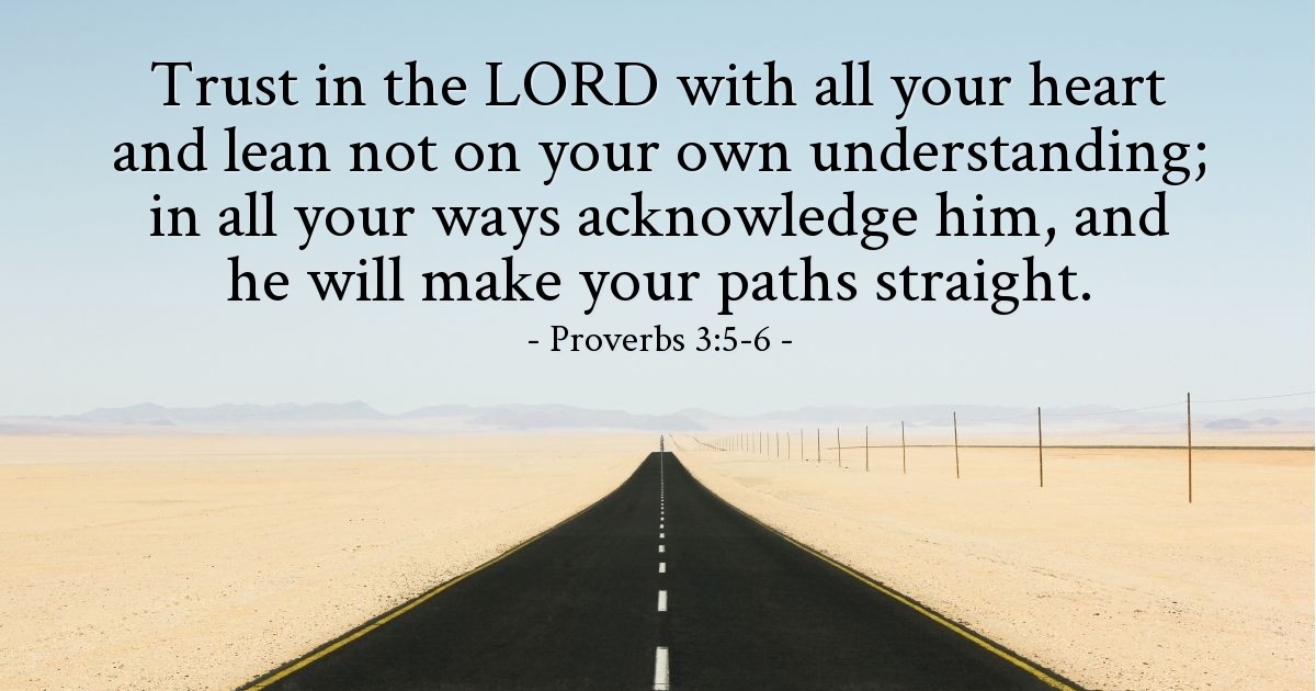 Proverbs 3:5-6 — Verse of the Day for 06/06/2025