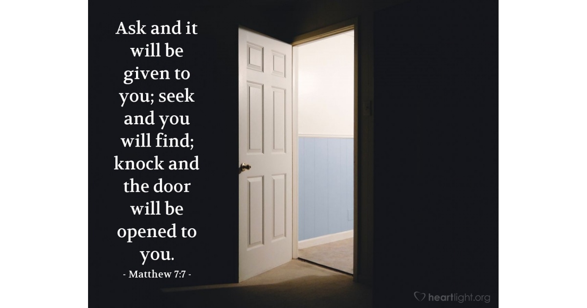 Matthew 7:7 — Verse of the Day for 06/07/2025
