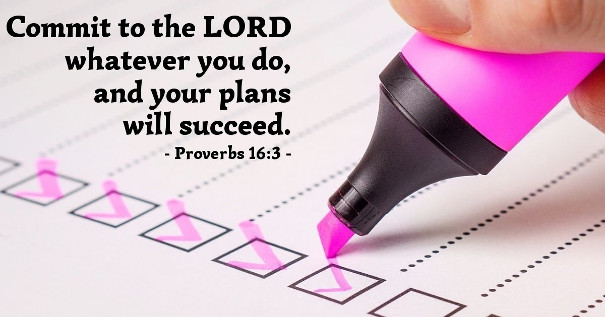 Proverbs 16:3 — Verse of the Day for 06/03/2025