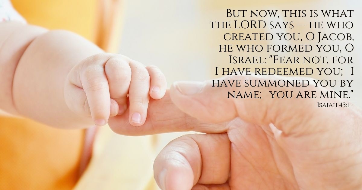 Isaiah 43:1 — Verse of the Day for 07/18/2025