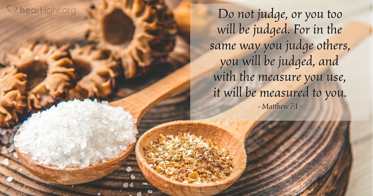 Matthew 7:1 — Verse of the Day for 07/30/2025