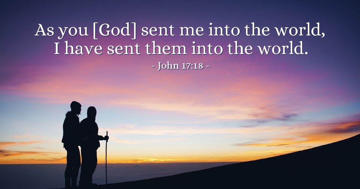 John 17:18 — Verse of the Day for 07/17/2025