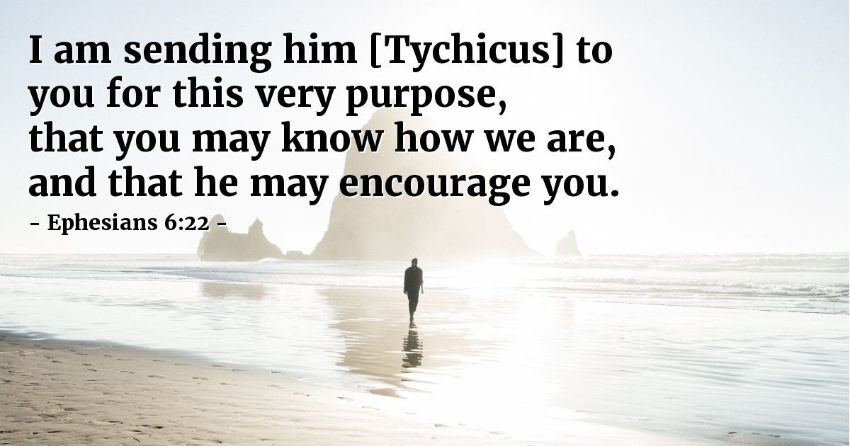 Ephesians 6:22 — Verse of the Day for 08/22/2025