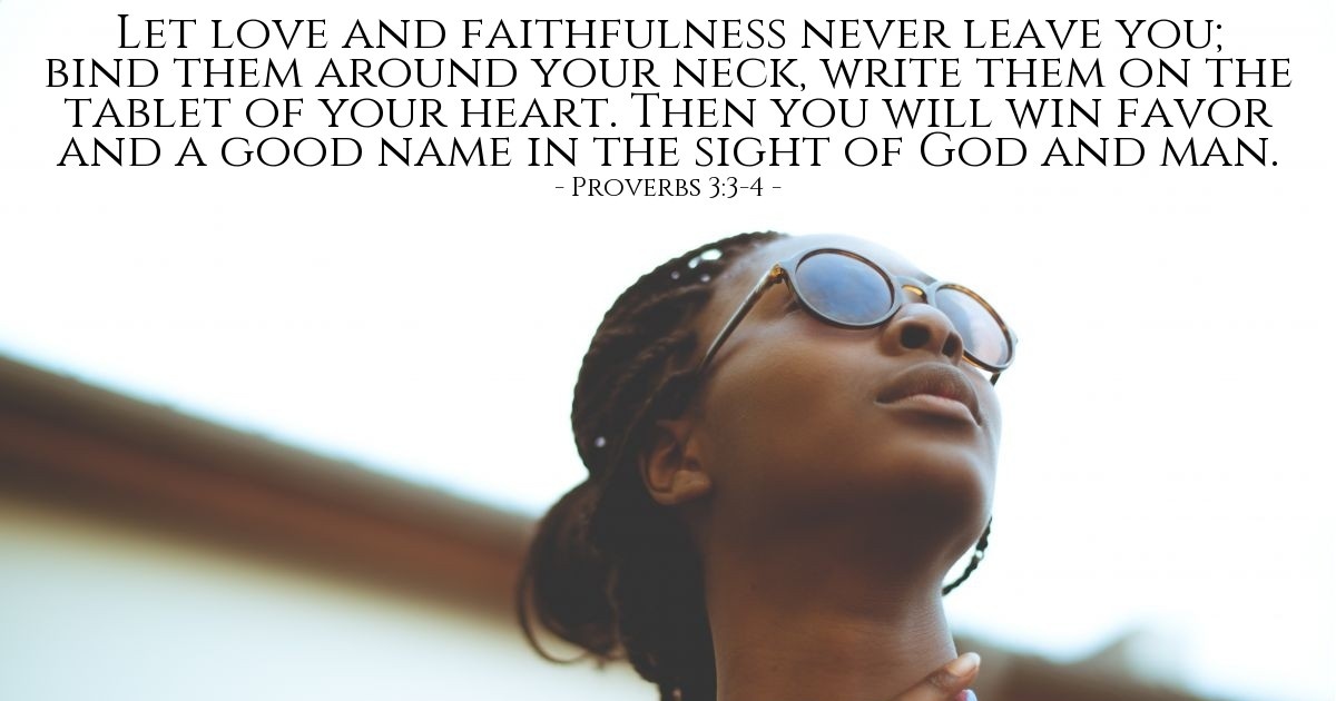 Proverbs 3:3-4 — Verse of the Day for 08/25/2025