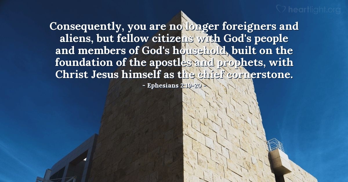 Ephesians 2:19-20 — Verse of the Day for 08/20/2025