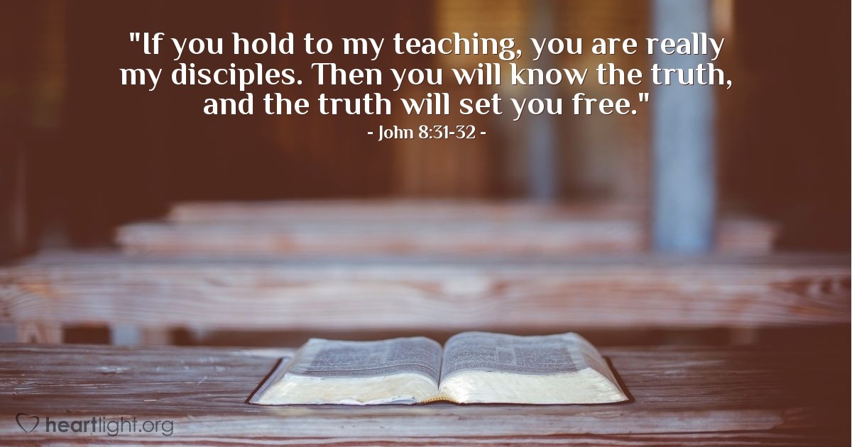 John 8:31-32 — Verse of the Day for 08/24/2025