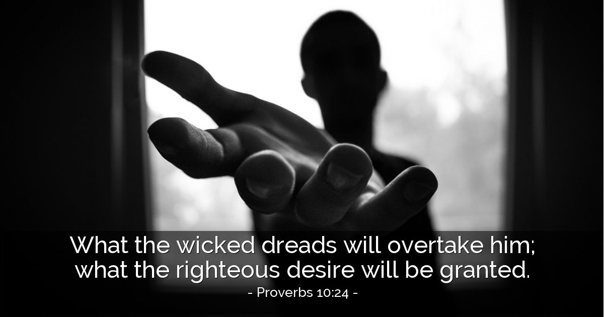 Proverbs 10:24 — Verse of the Day for 09/24/2025
