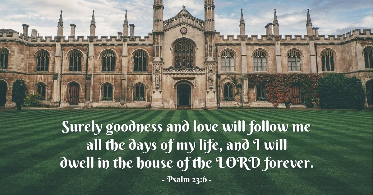Psalm 23:6 — Verse of the Day for 09/26/2025