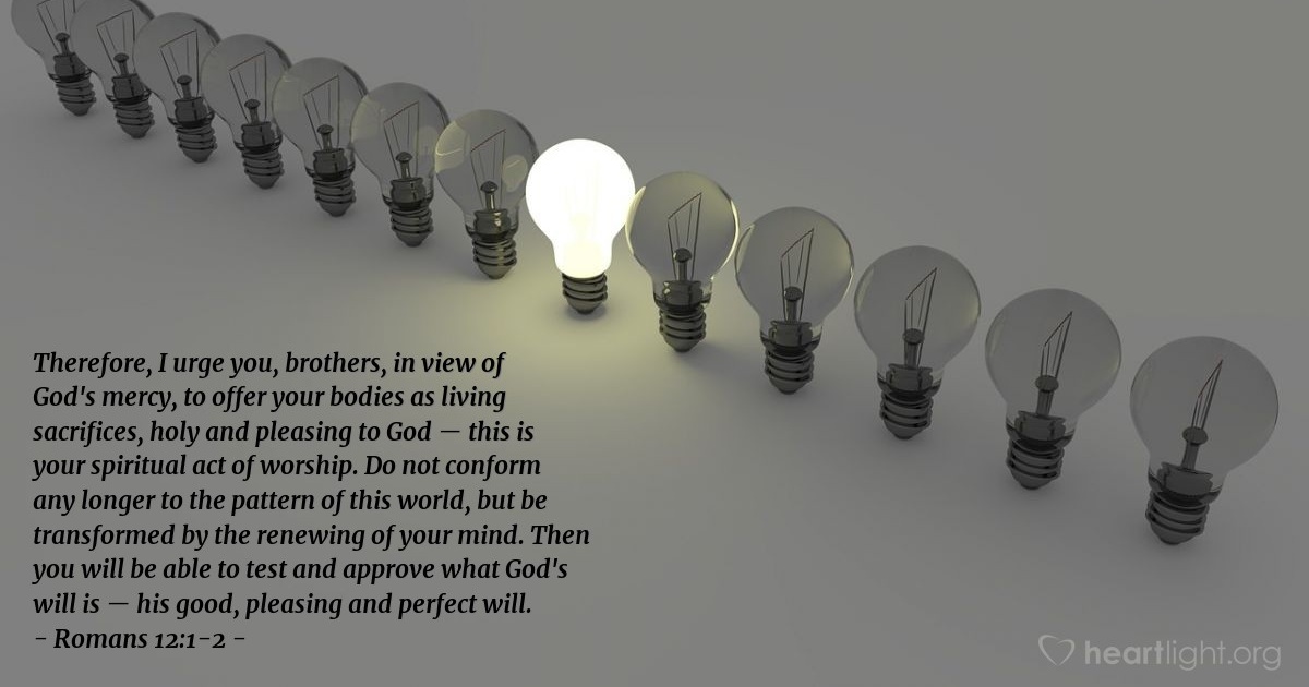 Romans 12:1-2 — Verse of the Day for 09/22/2025