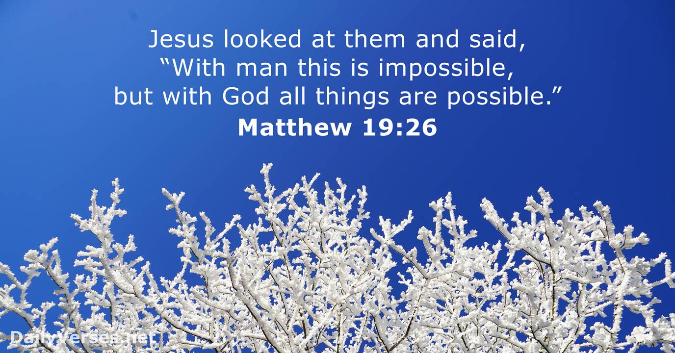 With God All Things Are Possible