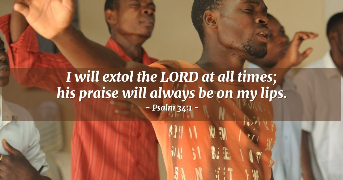 Psalm 34:1 — Verse of the Day for 10/01/2025