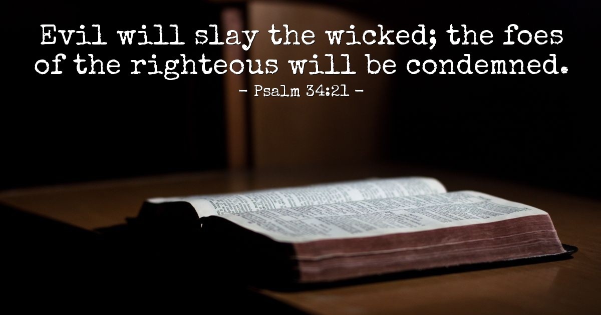 Psalm 34:21 — Verse of the Day for 10/19/2025