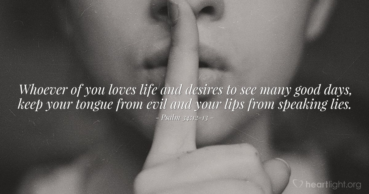 Psalm 34:12-13 — Verse of the Day for 10/12/2025