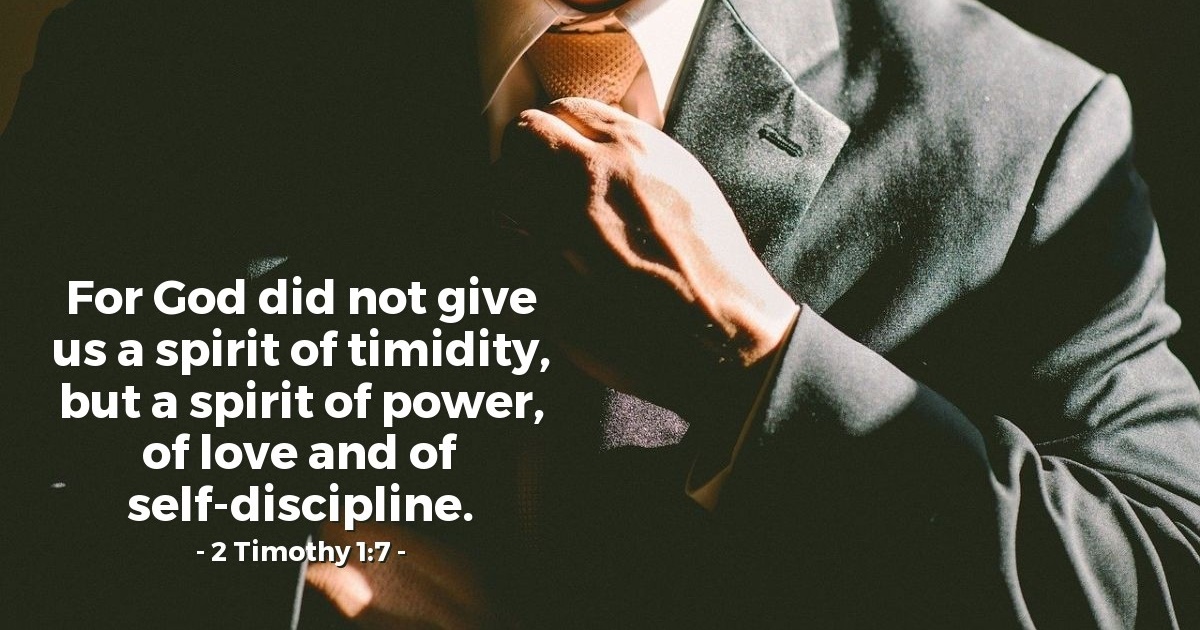 2 Timothy 1:7 — Verse of the Day for 10/23/2025