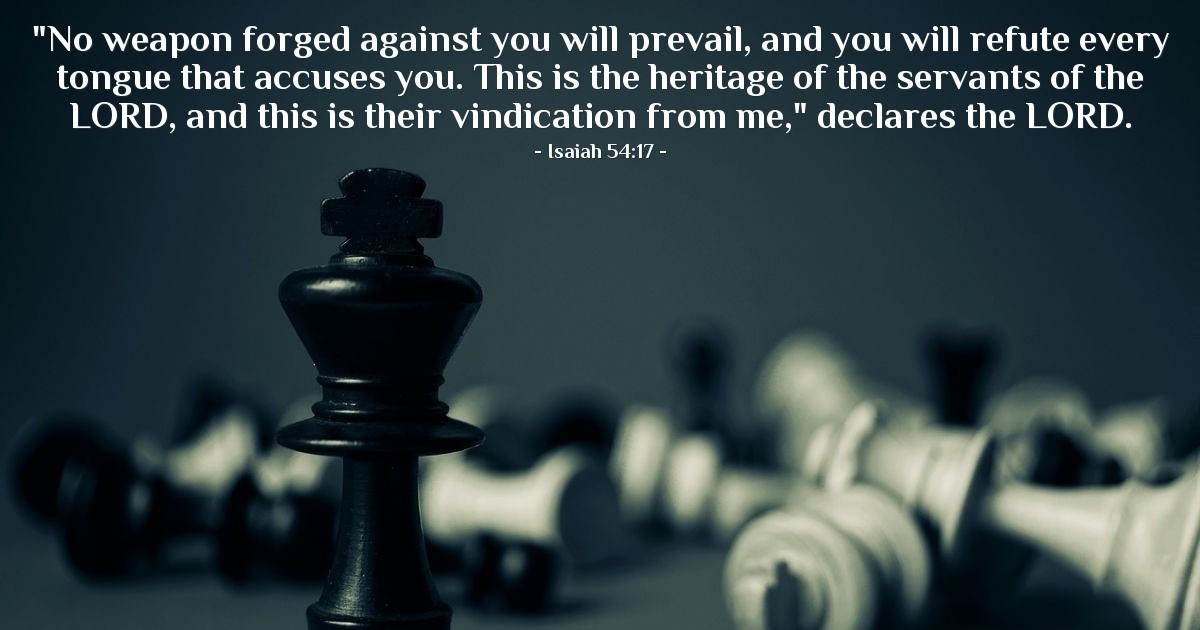 Isaiah 54:17 — Verse of the Day for 11/26/2025