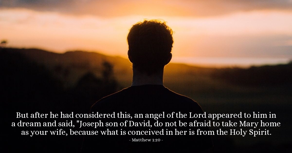 Matthew 1:20 — Verse of the Day for 12/01/2025