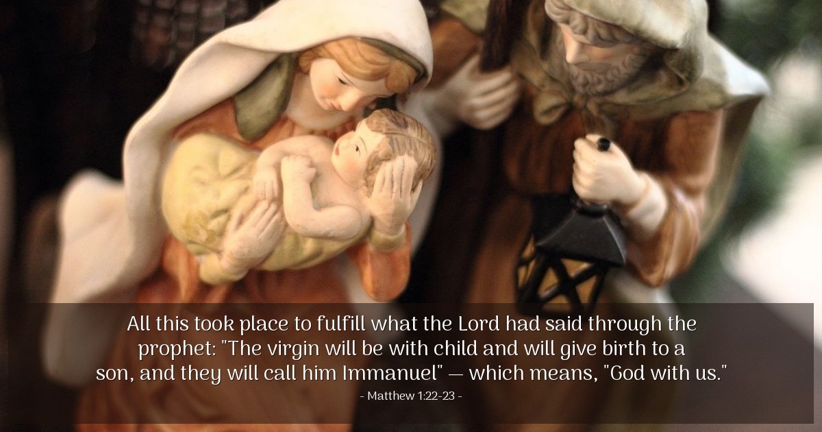 Matthew 1:22-23 — Verse of the Day for 12/03/2025