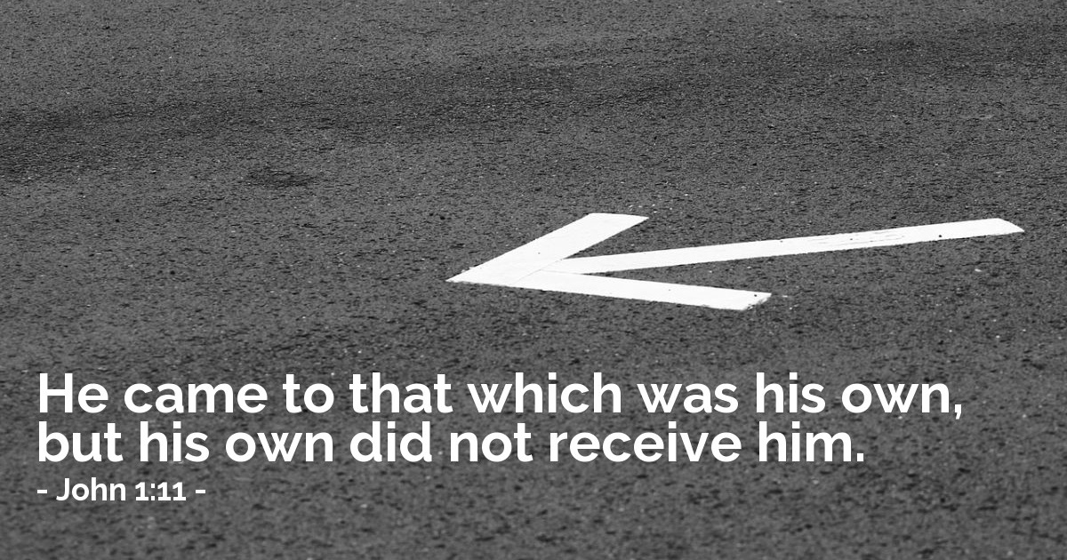 John 1:11 — Verse of the Day for 12/29/2025