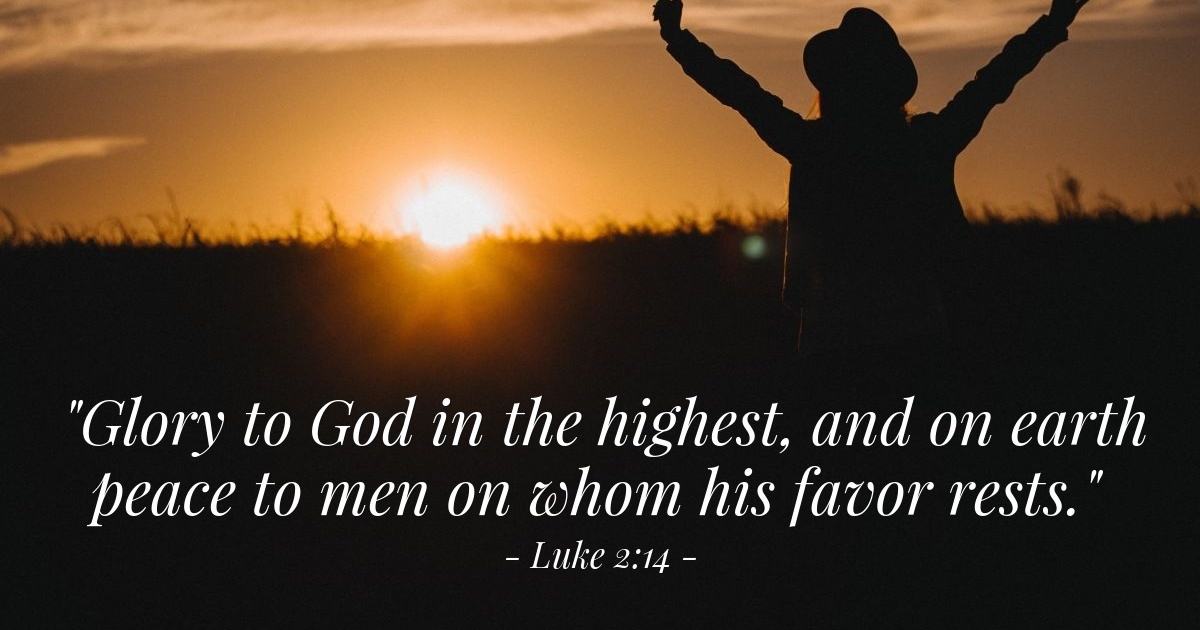 Luke 2:14 — Verse of the Day for 12/26/2025