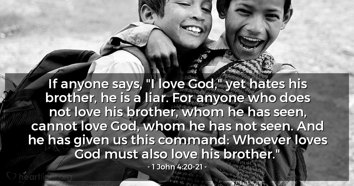 1 John 4:20-21 — Verse of the Day for 01/14/2026