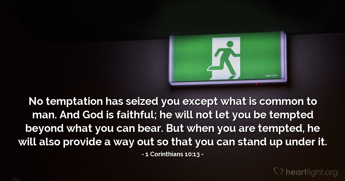 1 Corinthians 10:13 — Verse of the Day for 01/18/2026