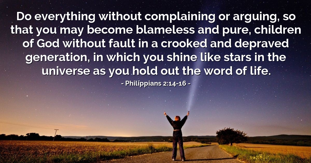 Philippians 2:14-16 — Verse of the Day for 01/17/2026